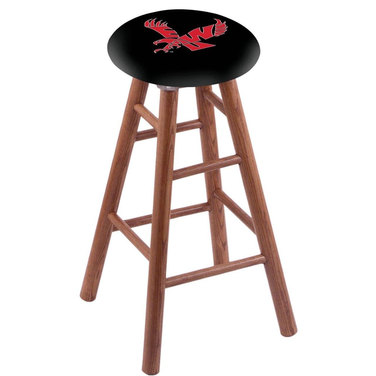 Holland Bar Stool Co. Oak Bar Stool in Medium Finish with Eastern Washington Seat by The