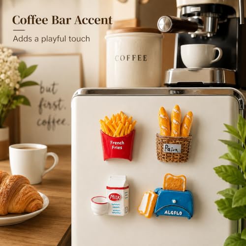 Imanes decorativos para refrigerador 4 piezas miniatura 7