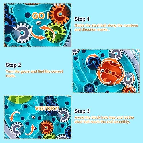 Gravity Maze Puzzle Games, Maze Games for Kids Ages 4-8 Spaceship Maze Toy Gear Control Gravity 3D Maze Toy Cool Kids Maze Puzzle Games for Kids 8-12 5 515G4ADBm8L. AC