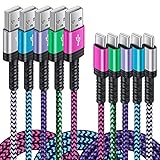 5PACK Android Charger Cable C Fast Charging Phone Charger Type C to USB A Power Cord 6FT/2.4A for...