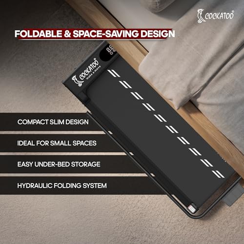 Image of Cockatoo Alphapad 3.0 3HP Peak Walking Pad for Home, Treadmill for Home Foldable with Max User Weight 110 KG, Speed 6 Km /Hr, Grey