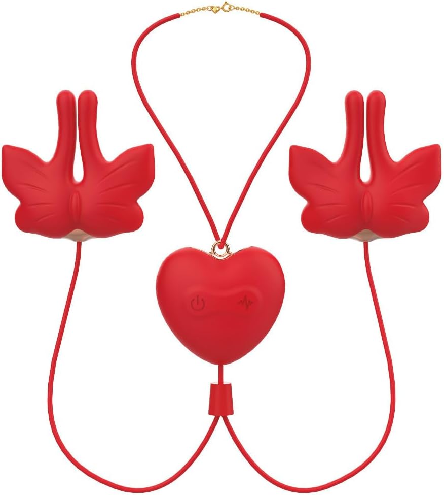 Strong Vibrating Nipple Clamps Nipple Toys for Women Couples BDSM Restraints Breast Clips Female Sexual Pleasure Sex Toys Flirting Stimulate for Adult Play