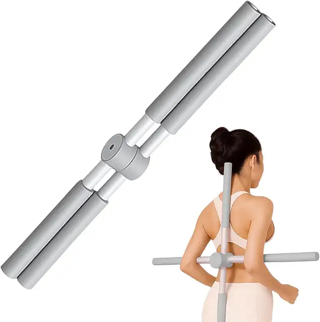 Bastone Yoga per Esercizi Cervicale - Correttore Posturale Portatile