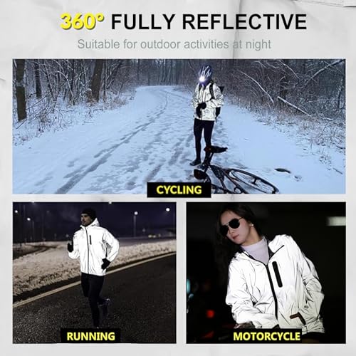 Chaqueta impermeable reflectante para ciclismo hombre miniatura 3