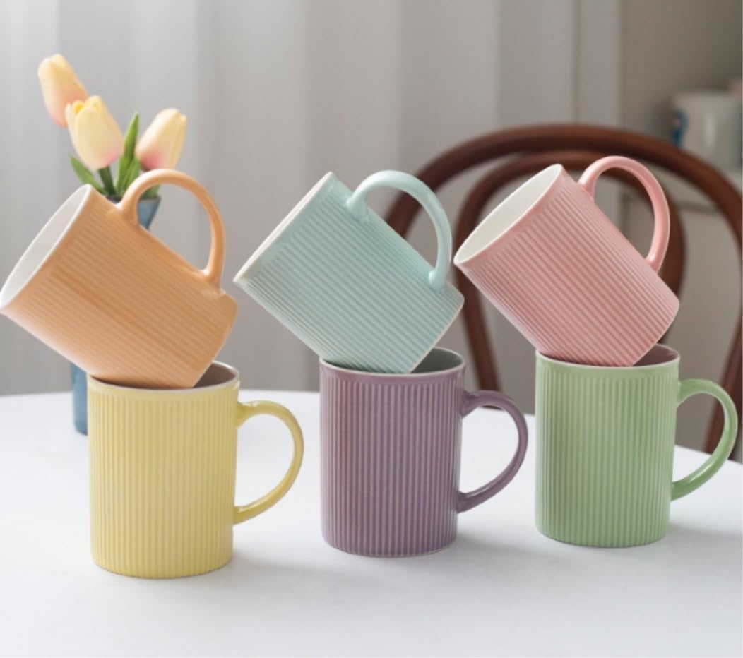 Tazzine Caffè Tazza da Caffè Tazza di Tè Tazze Tazza In Ceramica Tazza Da Bere Semplice Coppia Tazza Da Caffè Tazza Da Colazione Grande Per La Casa Tazze Da Caffè Tazzine di Caffe Tazze da Caffè ( Col