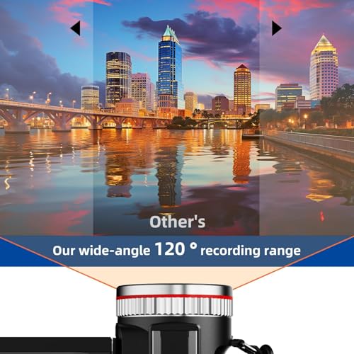 Weochi Video Camera, Camcorder 4K, 64MP 30FPS Dual Lens Camera with Wireless Mic for Vlogging YouTube, Ultra HD 3 Inch Screen 21X Digital Zoom, Video Recorder Camera with 64GB SD Card