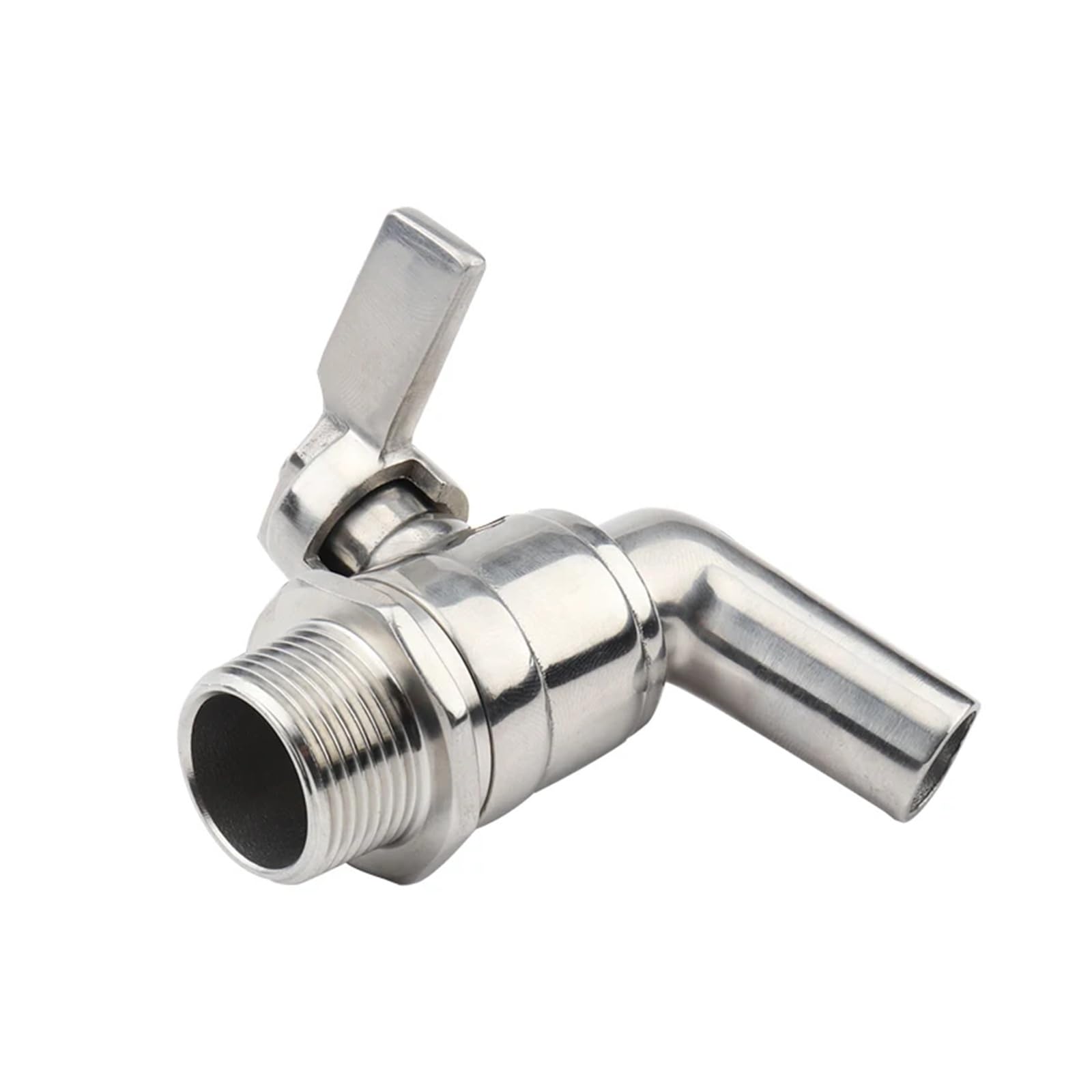 Domowe warzenie wina 3/4 Homebrew Drain Valve Working Pressure 200PSI Sanitary Faucet Drink Faucet Beer Wine Beverage Faucet Beer Keg Tap Akcesoria winiarskie