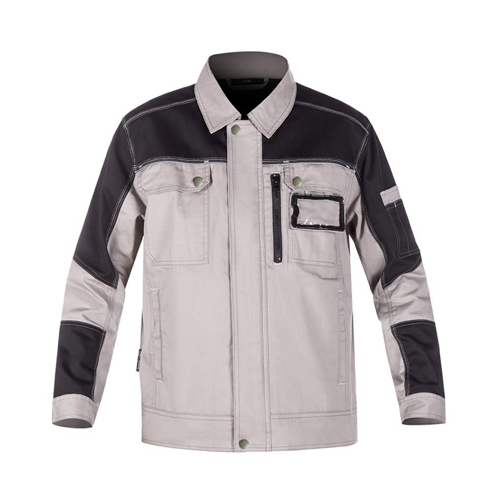 Manteau de travail pour soudeur 100 % coton 4 saisons anti-statique anti-brûlure pour soudeur usine, construction, réparation automobile, B et XXL