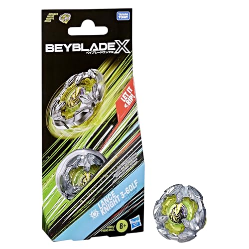 Beyblade X Lance Knight 3-60LF Booster Pack Set with Takara Tomy Attack Type Top, Battling Tops Game Toys, Ages 8+