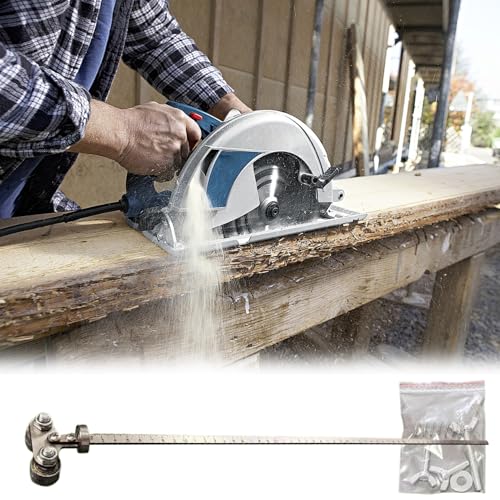 Guía de corte para sierra circular con carril ajustable de 60 cm para madera 4