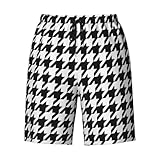 千鳥柄 格子柄 水着 メンズ サーフパンツ 夏 海パン ビーチパンツ ショートパンツ 水泳パンツ メッシュインナー付き 通気 速乾 水陸両用