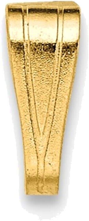 Bonyak Jewelry 14k Yellow Gold Snap On/Locket Bail Genuine