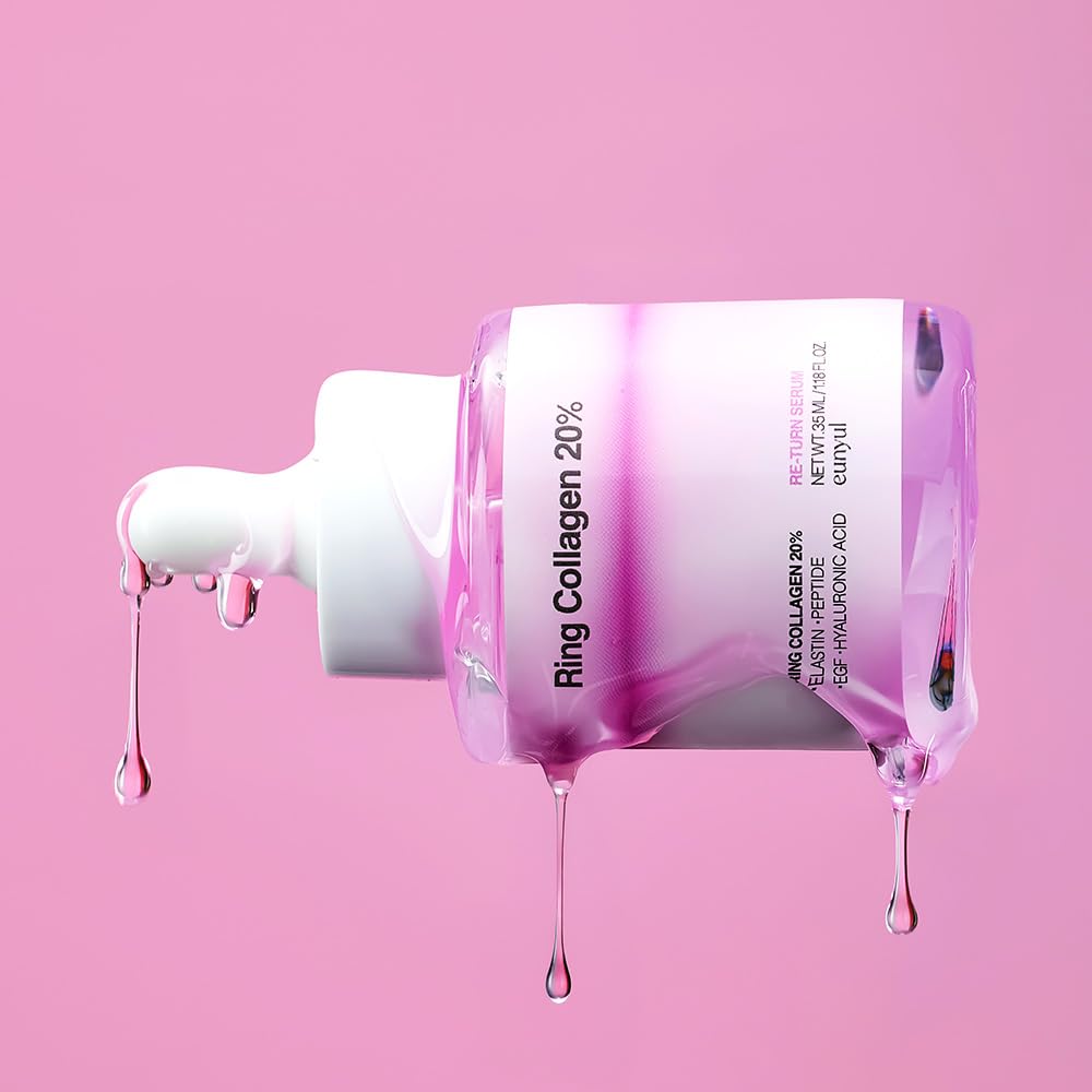 EUNYUL Ring Collagen 20% Face Serum (1.18 fl.oz / 35ml) – Korean Collagen Serum with 200,000ppm Collagen, Peptides & Niacinamide, Hydrating & Firming Skin Care - Image 4