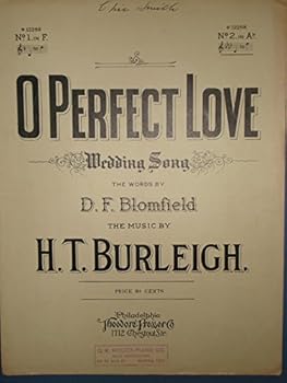 Sheet music "O Perfect Love" Wedding Song Book