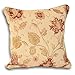 Paoletti Riva Zurich Cojín - Champaña Crema - Decorativo Floral Jacquard Diseño - Hilo Bordes - Reversible - 100% Poliéster - 55 X 55 Cm (22" X 22" Pulgadas) - Diseñado En El Reino Unido