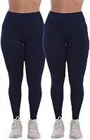 Kit 2 Calças Legging Feminina Treino Academia Fitnes