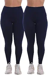Kit 2 Calças Legging Feminina Treino Academia Fitnes