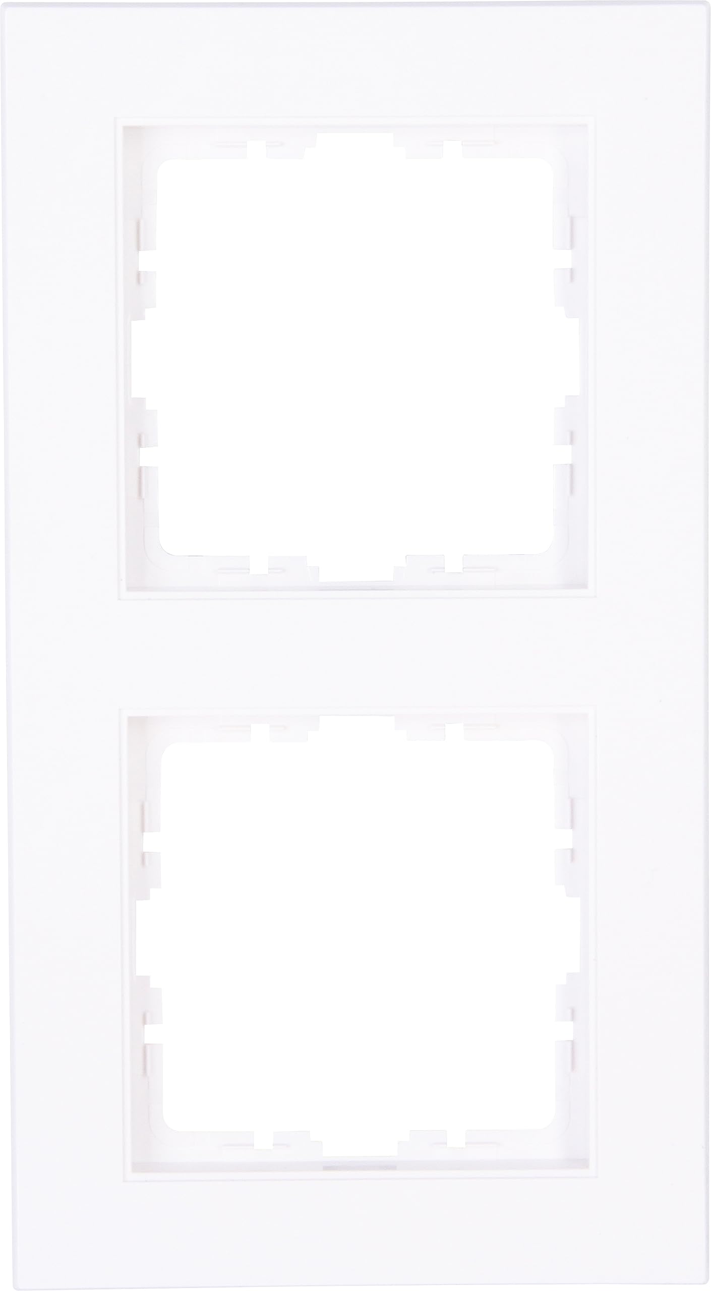 Cadre de finition Kopp HK07 lot de 10 pour double prise blanc mat