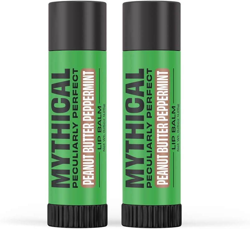 Mythical Peanut Butter Peppermint Lip Balm - 2 Pack