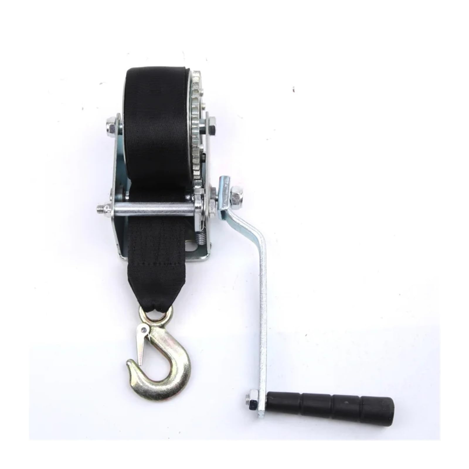Wyciągarka, 800LBS 4M Boat Truck Auto Portable Manual Winch Pas taśmowy, do podnoszenia narzędzi ręcznych dla ATV UTV Marine(800LBS_6M)