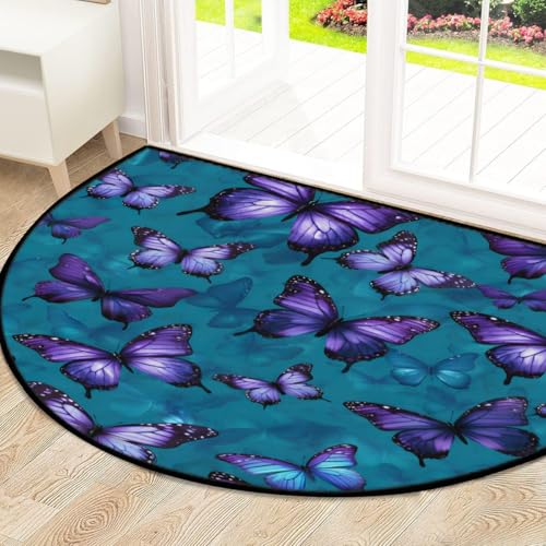 Tapis de sol antidérapant lavable demi-lune 100 x 160 cm - 3