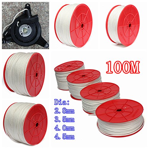 PeroFors 100M Nylon Pull Arrancador Arranque Cordón Cuerda para Cortadora De Césped 2.5 Mm 3.5 Mm 4Mm 4.5 Mm-4Mm
