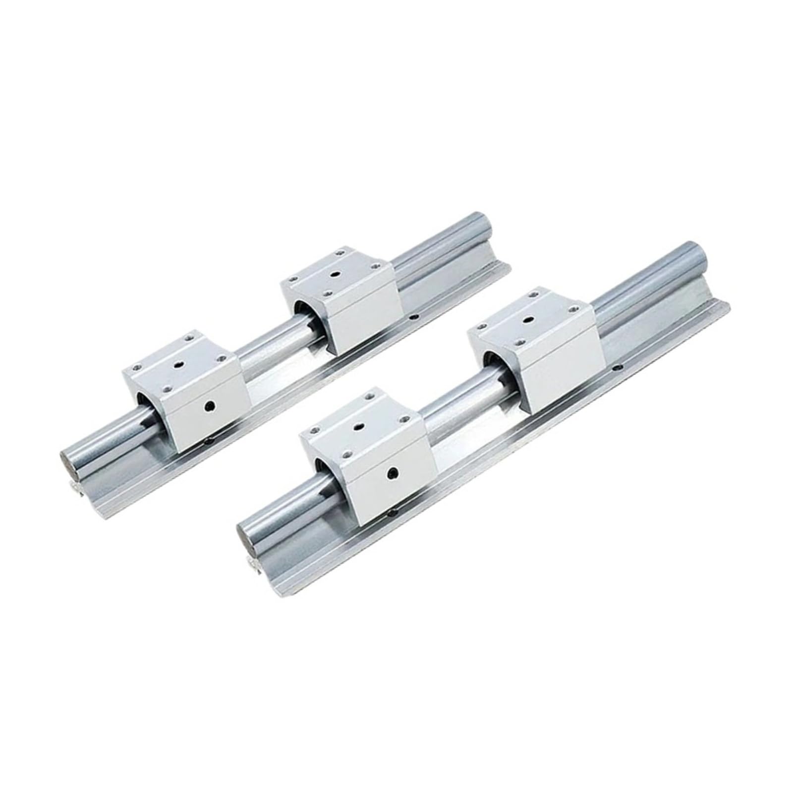 Guide lineari in miniatura SBR25, 2 pezzi, lunghezza 300 mm-1000 mm, con blocchi di scorrimento, 4 pezzi, set SBR25UU (850 mm)