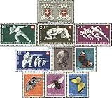 Suiza Suiza 545-554 (completo) Vintage 1950 completamente sellado 1950 Pro Patria, Mariposas (sellos para coleccionistas)