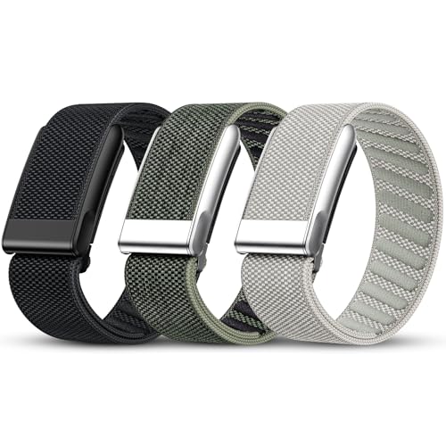 Tensea 3 Packs Nylon Sport Band Compatible with WHOOP 5.0/MG One Peak & Life Breathable Loop Strap Comfortable Wristband Quick-Dry Replacement Watchband Accessories for Men Women NOT for WHOOP 4.0