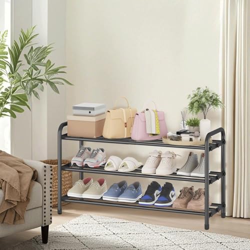 Étagère à chaussures d'entrée meuble de rangement rétractable et multicouche - 5