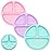 WeeSprout Suction Plates for Babies & Toddlers - 100% Silicone, Dinnerware Stays Put, Divided Design for Picky Eaters, Microwave & Dishwasher Friendly, 3 Pack
