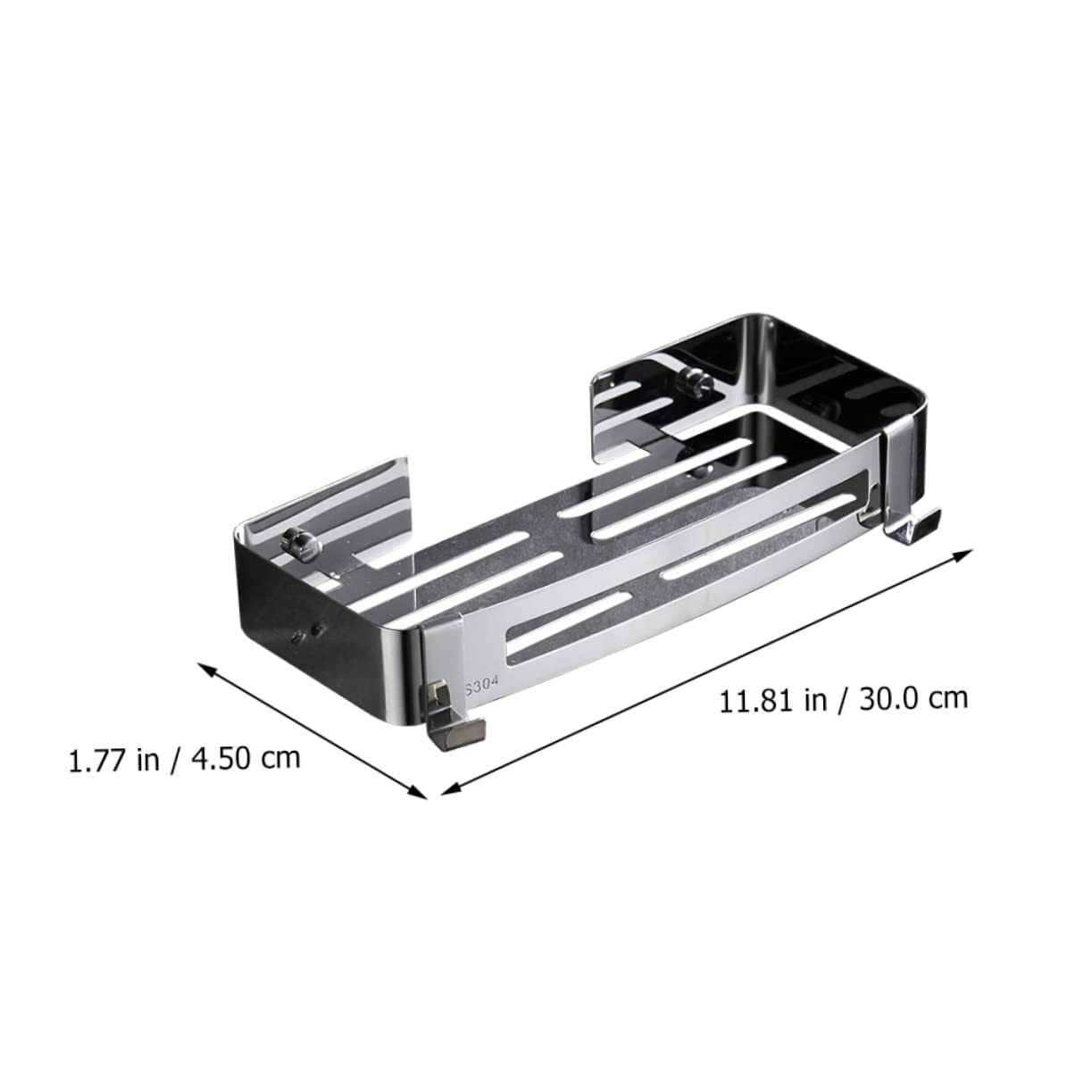 Ciieeo Estante de Esquina para Ducha de Acero Inoxidable 304, 2 Piezas | Color Plata, con Ganchos Integrados, Diseño Triangular para Aprovechar Esquinas y Mantener Orden en Baño
