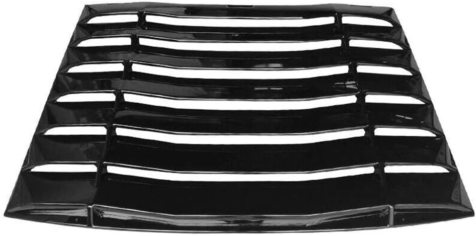 Rear Window Louver Cover ABS Gloss Black for Ford for Mustang 2005-2014 FM05IK- 4Car-Wdlr