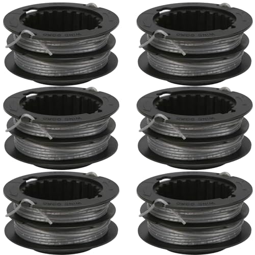 SB00L00 String Trimmer Spool Replacement Line Compatible with Greenworks ST60V ST60V-T0 String Trimmer, 80V Trimmer Spool Refills 2901619 2906302 080-Inch Trimmer Line Replacement Parts,6Pack