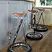 A.S Industries stołek barowy na koło rowerowe 100 cm taboret z solidną metalową ramą, stołek barowy, stołek barowy do salonu, dekoracja domu