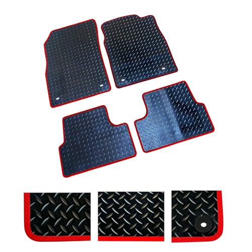 DB Bespoke - Tailored Rubber Car Mats - Compatible with Mazda MX-5 MK2 1997-2006 - Non-Slip Rubber Mats - 2 pc Car Floor Mats with 1 clips - Choice of Colours