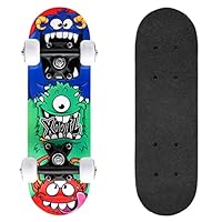 Xootz Mini Skateboard, 17 Inch Skateboard for Kids, Teens and Beginners, Solid Deck, PVC Wheels, for Learning Tricks