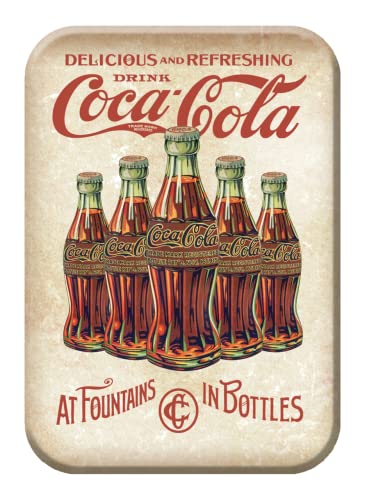 Imán Retro Rectangular Coca-Cola 5 Botellas