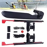 2PCs Adjustable Kayak Foot Braces Pedals & Tail Rudder Direction Steering, Upthehill Kayak Rudder Kit for Kayaking, Canoe, Fishing Boat