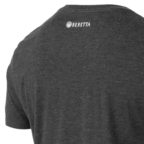 Beretta Men's Trident Logo Print Durable Comfortable Fit Ribbed Crew Neck Short Sleeve Active T-Shirt with Double-Needle Hem4