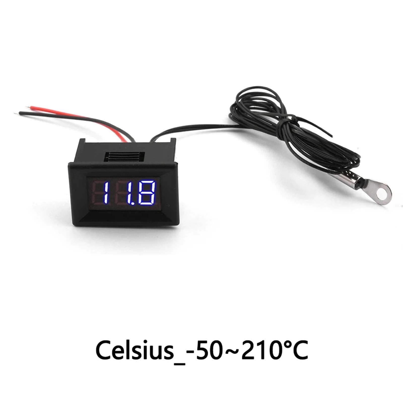 Term&oacute;metro Digital Dual Rojo Verde Dc4-28v Con Agua Ntc | Meses Sin Inter&eacute;s