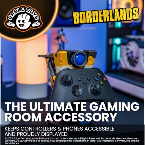 Image of Cableguys Borderlands Claptrap Controller Holder & Phone Stand - Gaming Accessories for Room and Desk Setup, Holder Compatible with Xbox, PlayStation & Most Standard Game Controllers