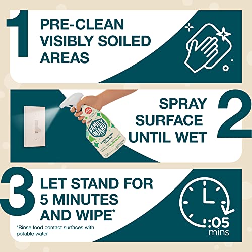 Family Guard Brand Disinfectant Spray Trigger & Multi Surface Cleaner, Antibacterial Spray, Expertly Formulated For Use In Homes With Children & Pets, Fresh Scent, 32 Oz (Pack Of 1) #TOP6