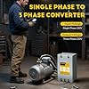 CGOLDENWALL Single Phase to 3 Phase Converter 10HP/7.5KW 30A 220V-240V Input/Output Digital Phase Shifter, 10HP/7.5KW Rated Load, 7.5HP/5.5KW Heavy Loads, One Converter for One Motor #5