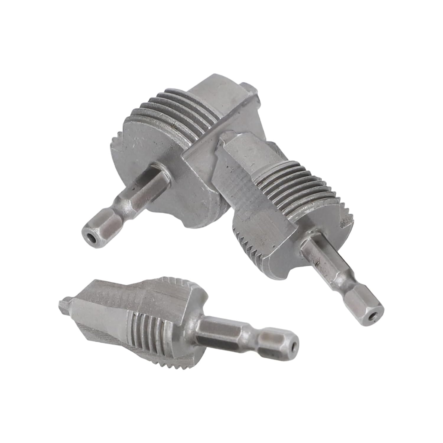 Three-Flute Countersink Drill Lifting Drill Bit Set 3-in-1 Threading Tool Water Pipe Expander Hexagon Shank(A)