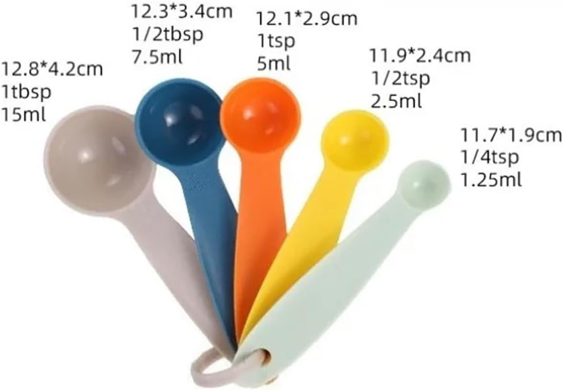 1set Colorful Measuring Cup Spoon 10-piece Set
