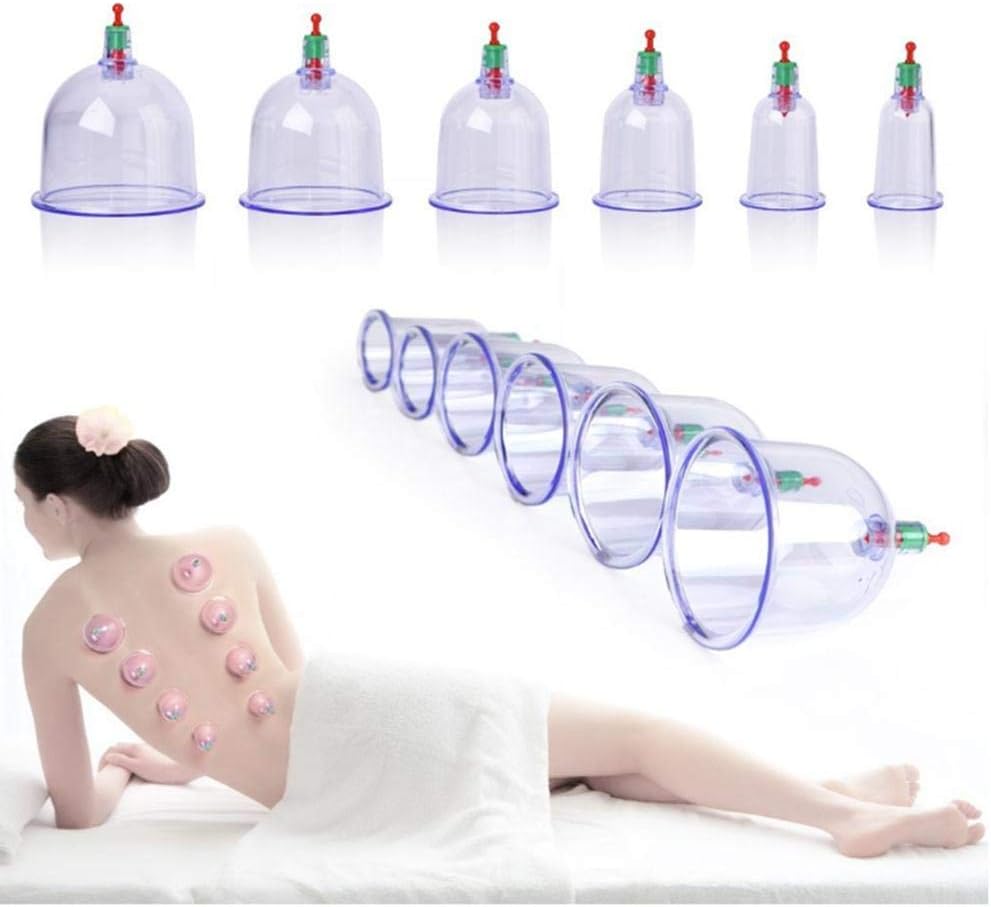 Cupping Therapy Set 12 Pcs Cupping Cups Set Acupuncture Cupping Set activate and clear the veins for the treatment of illnesses and pain