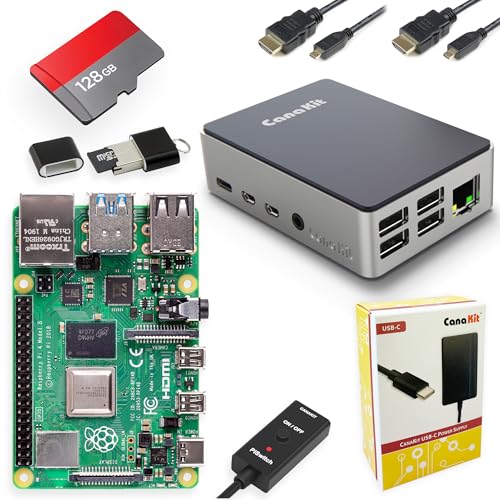 CanaKit Raspberry Pi 4 Extreme Kit - Aluminum Edition (8GB RAM)