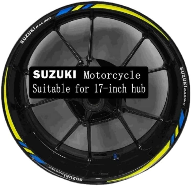 for Suzuki GSXR Motorcycles Wheel Stickers Waterproof