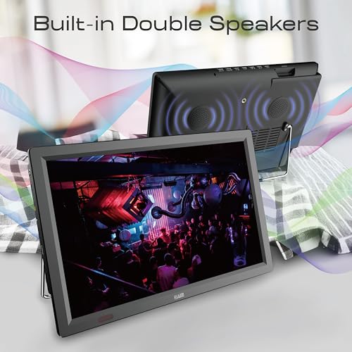 Image of 14inch Portable TV with Digital Tuner,Battery Operated TV with ATSC /HDMI /USB /SD Card Input,Built-in 12v Car Charger for Camping,Travel,Emergency